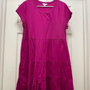 Time and Tru Bright Magenta Tee